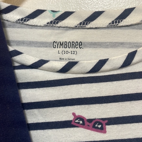 Girls Gymboree short sleeve shirt and capri leggings size L - Picture 2 of 2